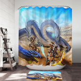 Action Fight Scene Fantasy Art Shower Curtain