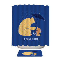 Adorable Bear and Baby Bear Choose Kind Shower Curtain