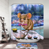 Adorable Mouse Dormouse for Kids Shower Curtain