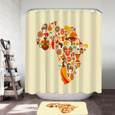 Africa Characteristics Shower Curtain