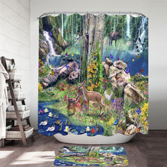 American Forest Animals Shower Curtain