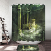 Ancient Fantasy Art Ruined Temple Shower Curtain