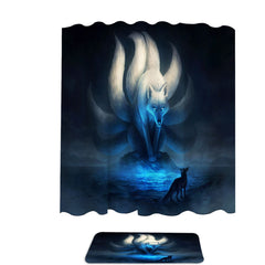 Animal Art Divine Within God Wolf Shower Curtain