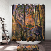 Animal Art the Dinosaur Valley Shower Curtain