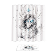 Animal Drawings Royal Sea Horse Shower Curtain