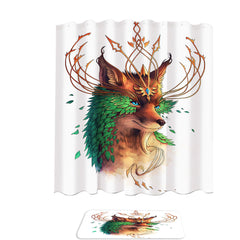 Animal Painting Royal Fox Shower Curtain