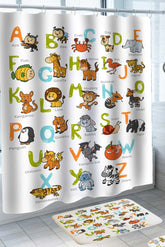 Animal Alphabet Children Design Shower Curtain