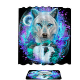 Animals Art Wolf Spirit Shower Curtain