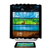 Artistic Nature Across the Earth Ocean Sky Shower Curtain