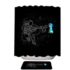 Astronaut with the Cosmic Astral Key Shower Curtain