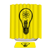 Atom Science Idea Bulb Shower Curtain