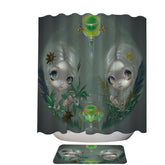 Anise and Artemesia Two Absinthe Fairy Twin Shower Curtain