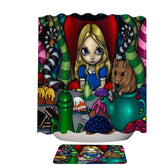 Alice and the Dormouse Shower Curtain