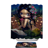 Amara the Hawaiian Fairy and the Book Shower Curtain