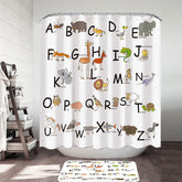 ABC Alphabet Kids Characters Shower Curtain