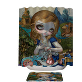 Alice in the Garden of Earthly Delights Shower Curtain