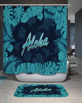 Aloha Tropical Leaf Shower Curtain