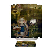 Alice in a Bosch Landscape Shower Curtain