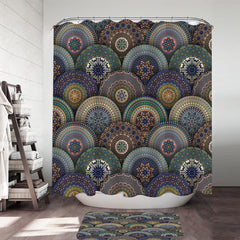 A Bunch of Oriental Mandalas Shower Curtain