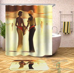 Art Painting African Women Shower Curtain