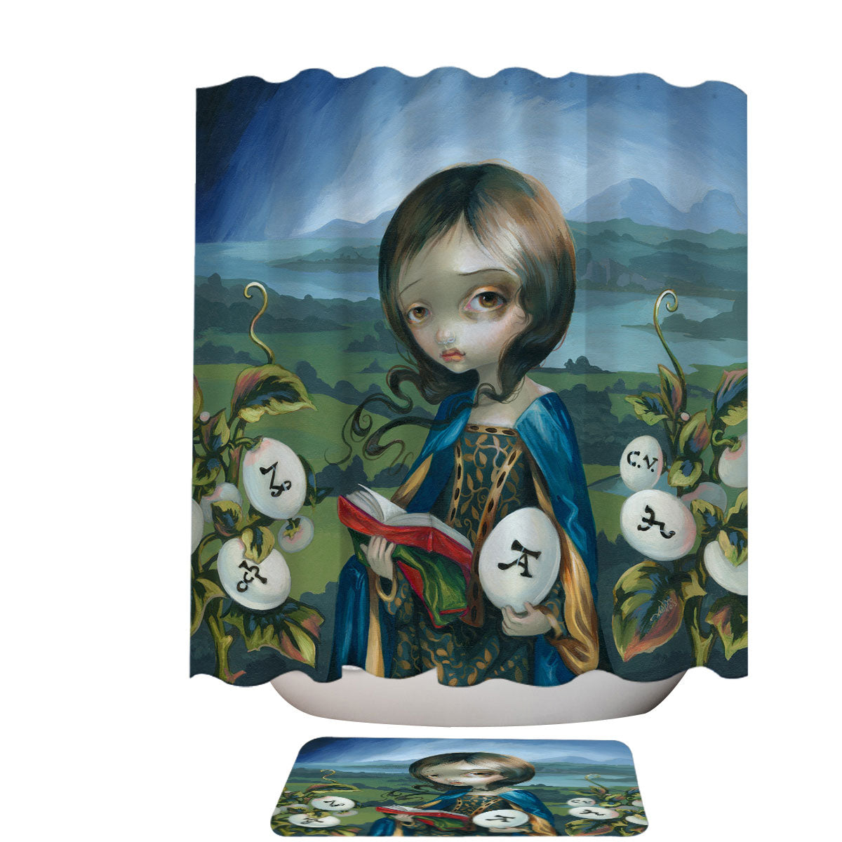 Alchemy Woman The Philosopher's Egg Shower Curtain