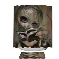 Alice and the Slithy Toves Shower Curtain