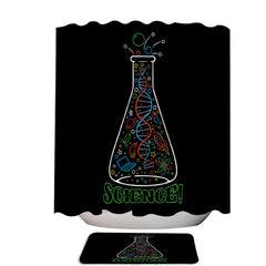 Always Science Multi Colored Shower Curtain