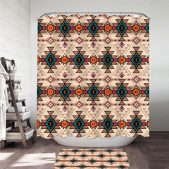 Ancient Aztec Pattern Shower Curtain