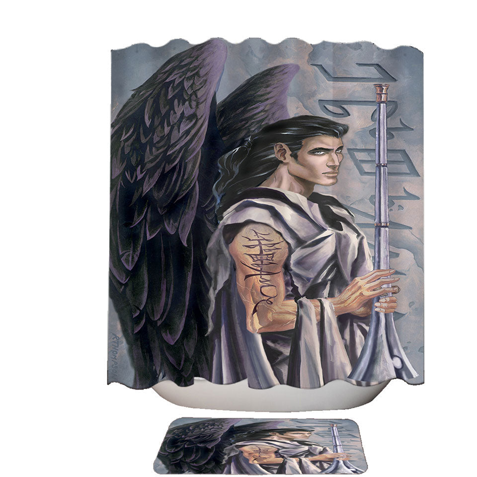 Angel Gabriel the Voice of God Shower Curtain