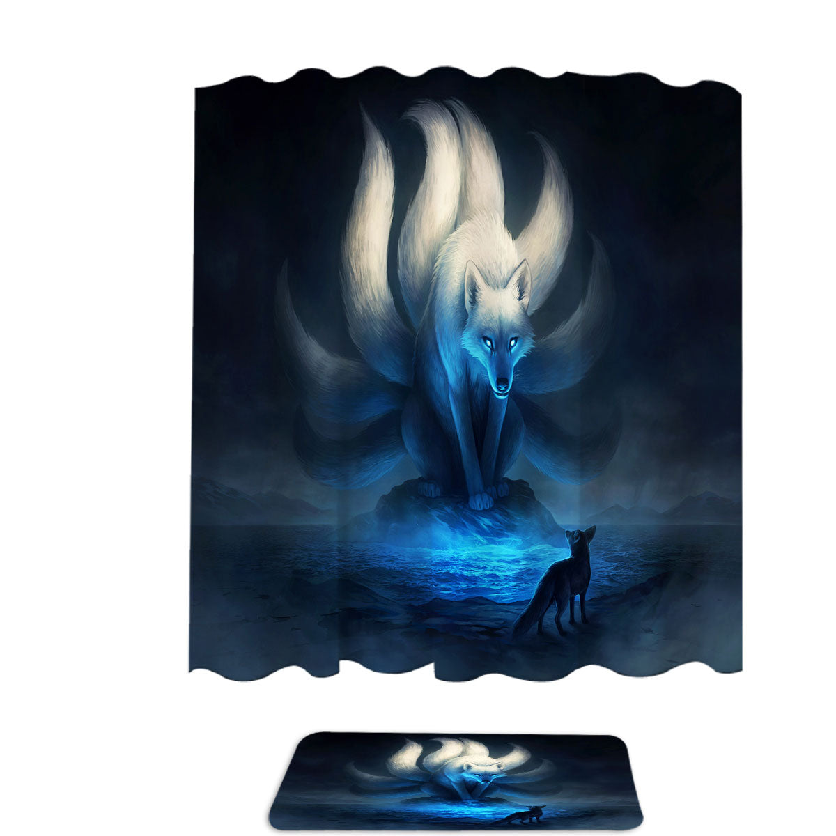 Animal Art Divine Within God Wolf Shower Curtain