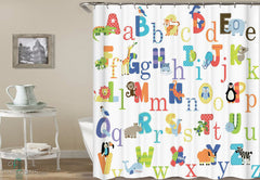 Animals Alphabet shower curtain