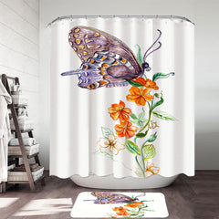 Art Painting Butterfly JM Design Shower Curtain