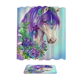 Art Painting Gypsy Violet Horse Shower Curtain