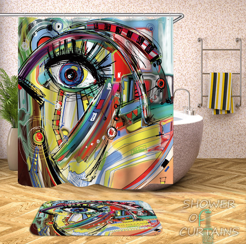Art Painting Picasso Shower Curtain