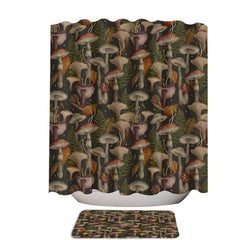 Autumn Forest of Mushrooms Shower Curtain