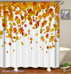 Autumn Leaves Shower Curtain