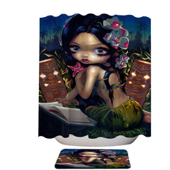 Amara the Hawaiian Fairy and the Book Shower Curtain