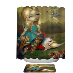 Alice and the Bosch Birds Shower Curtain
