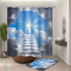 A Cross in Heaven Shower Curtain
